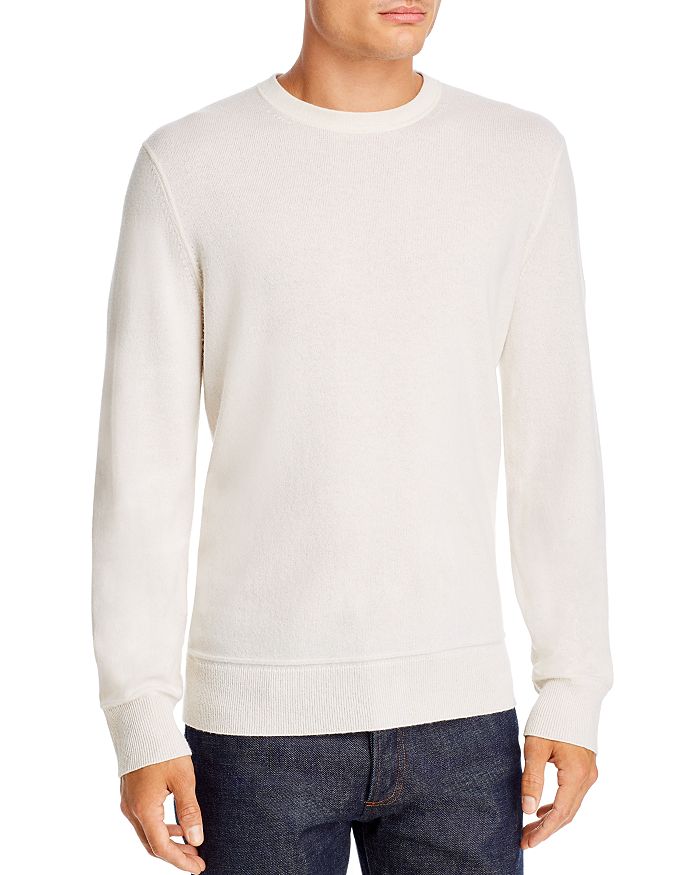 Theory Hilles Cashmere Crewneck Jumper In Ivory