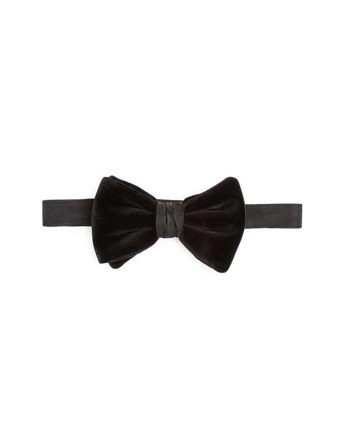 Emporio Armani Men's Soft Velvet Bow Tie, Black | ModeSens