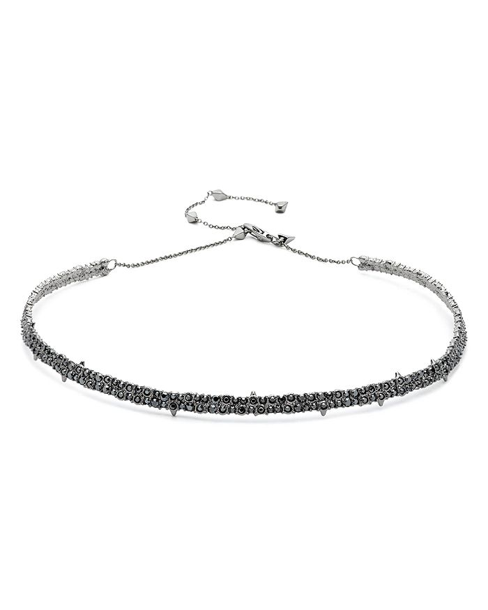 ALEXIS BITTAR SPIKE ACCENTED CHOKER NECKLACE,AB83N038