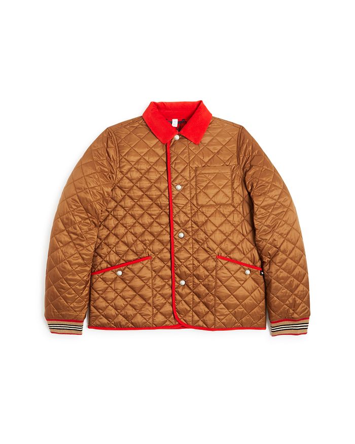 BURBERRY BOYS' CULFORD QUILTED BOMBER JACKET - LITTLE KID, BIG KID,8018030