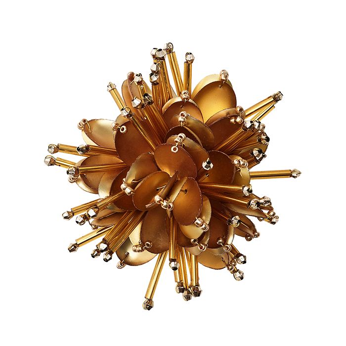Shop Kim Seybert Starburst Napkin Ring In Gold