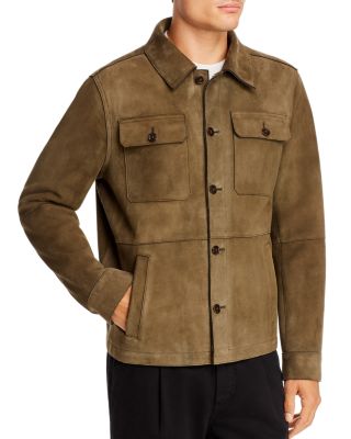 michael kors suede shirt jacket