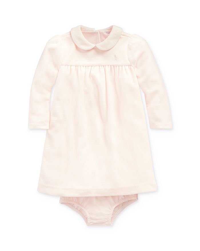 Ralph Lauren Girls' Velour Dress & Bloomers Set - Baby