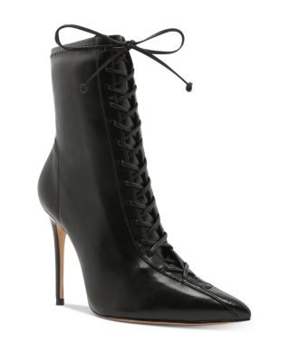 Tennie Lace-Up High-Heel Boots 