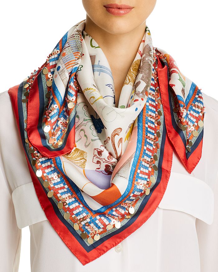Total 64+ imagen tory burch silk scarf sale