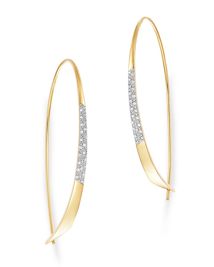 Moon & Meadow Diamond Threader Earrings In 14k Yellow Gold - 100% Exclusive In White/gold
