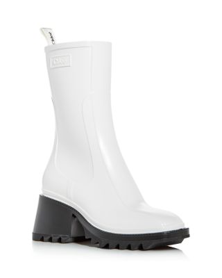 platform rain boots