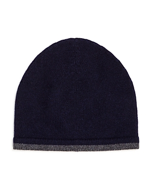 The Men's Store At Bloomingdale's Solid Cashmere Skull Cap - 100% Exclusive In Navy/gray