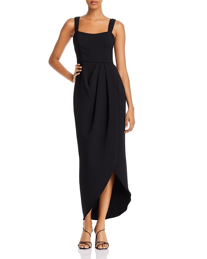 Avery G Double Strap Tulip Hem Dress - 100% Exclusive In Black