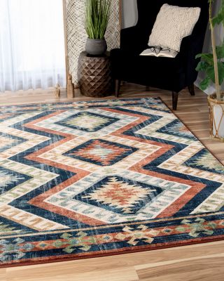 Orian Alexandria Kilim Diamonds Area Rug, 5'1" x 7'6"