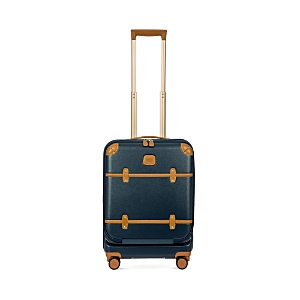 Bric's Bellagio 2.0 21 Carry On Spinner Trunk With Pocket In Blue