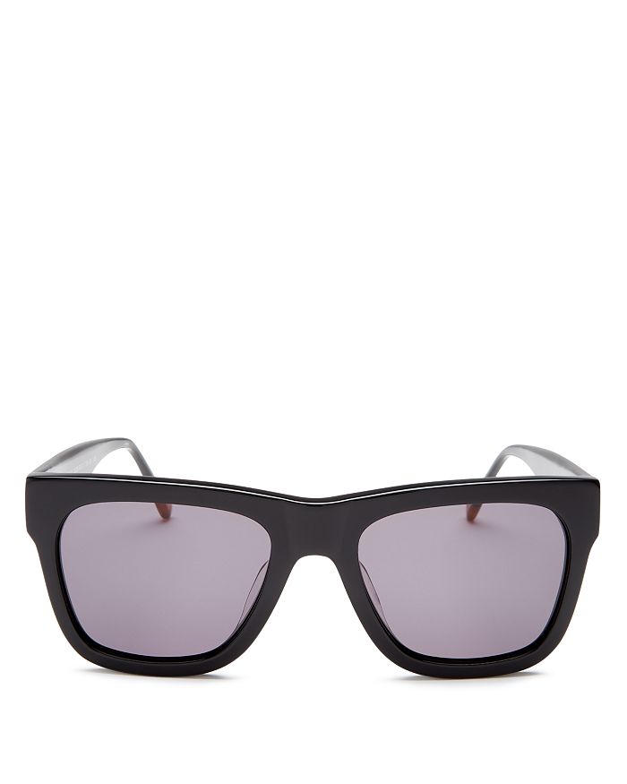 Le Specs Men's Wrecking Ball Square Sunglasses, 56mm In Black/smoke Mono