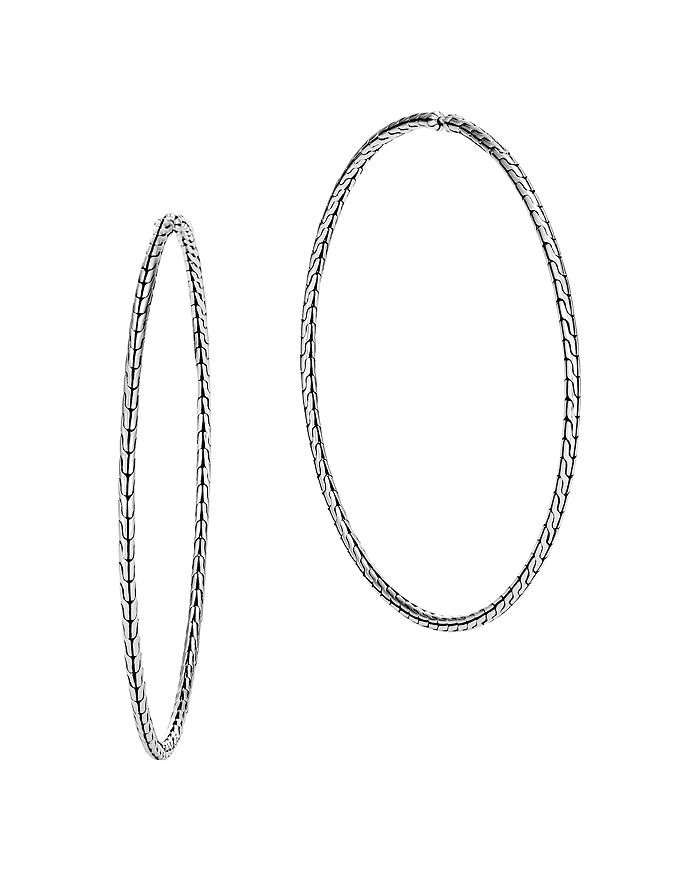 Shop John Hardy Sterling Silver Classic Chain Extra-large Hoop Earrings