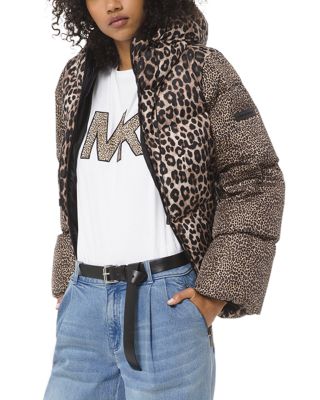 michael kors animal print jacket