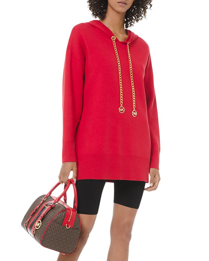 Michael Michael Kors Chain-drawstring Hoodie In