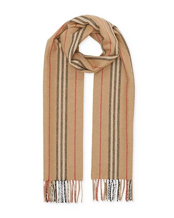 Burberry Icon Stripe Cashmere Scarf | Bloomingdale's