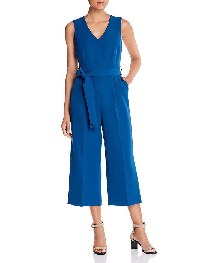 Vince Camuto Cropped Wide-leg Jumpsuit In Deacon Bue