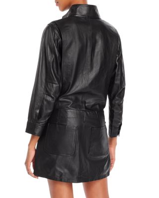 chinese dress ladies CURVE APHRODITE STRETCH LEATHER DRESS main image 0