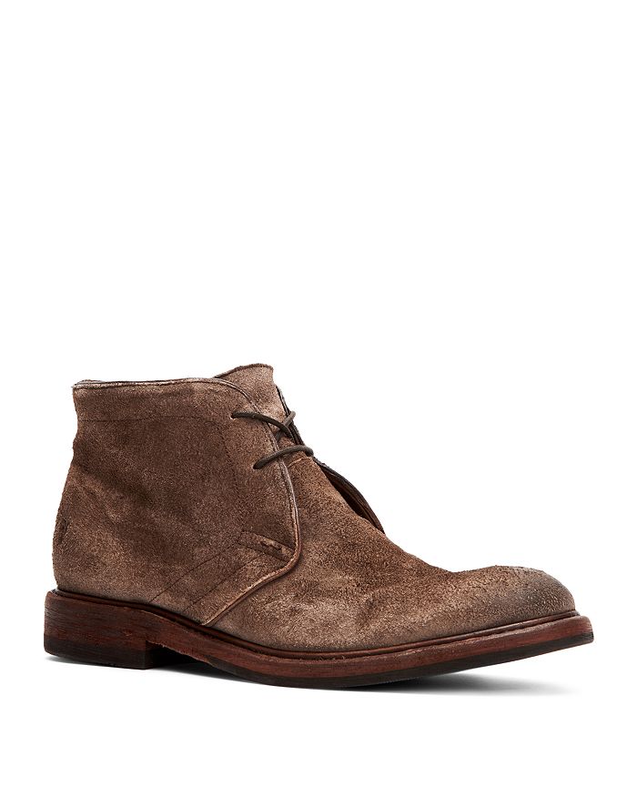 dark brown chukka boots
