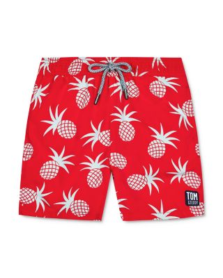 boys pineapple swim trunks