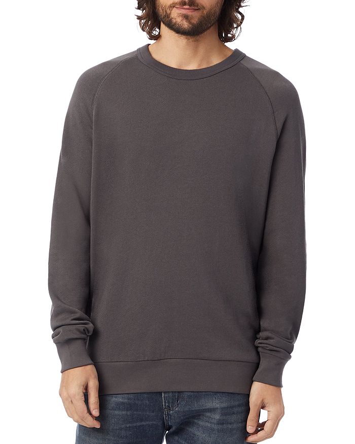 Alternative Washed-terry Champ Sweatshirt In Dark Gray