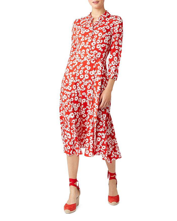 HOBBS LONDON FREDERICA FLORAL SHIRT DRESS 021951099021L00