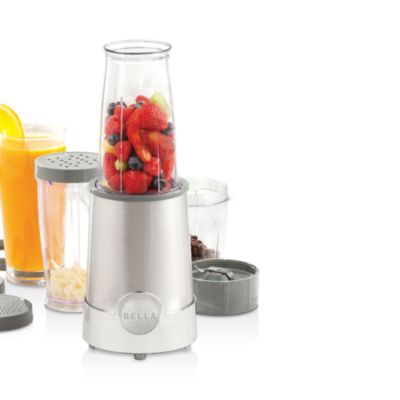 BELLA Personal Size Rocket Blender, 12 piece set