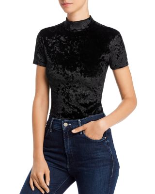 AQUA - Crushed Velvet Bodysuit - 100% Exclusive