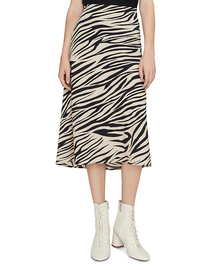 SANCTUARY Animal-Print Midi Slip Skirt,CS0214GHA