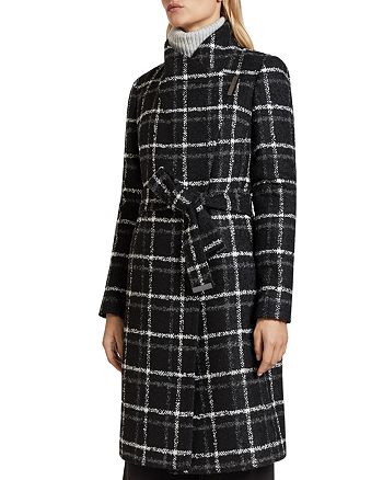 Ted Baker Rosylin Belted Check Coat | Bloomingdale's