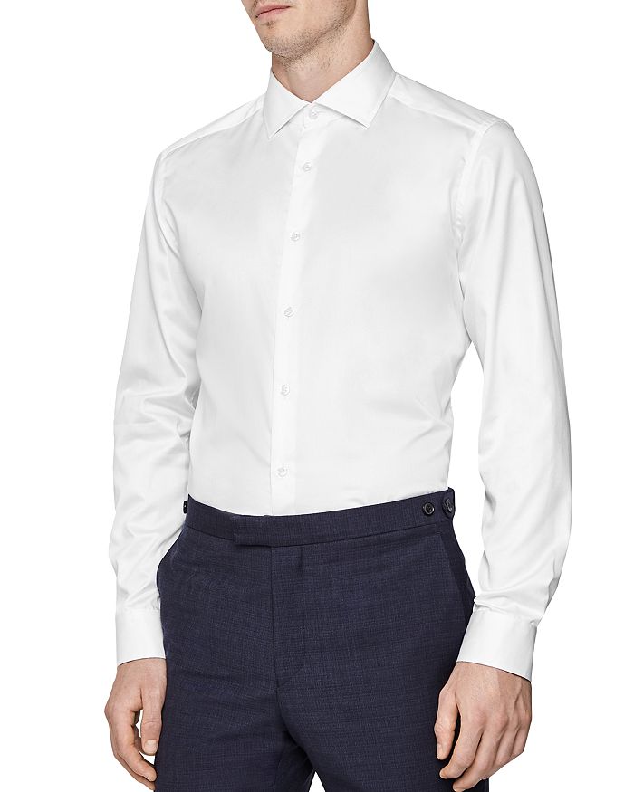 REISS Remote Slim Fit Button-Down Shirt | Bloomingdale's