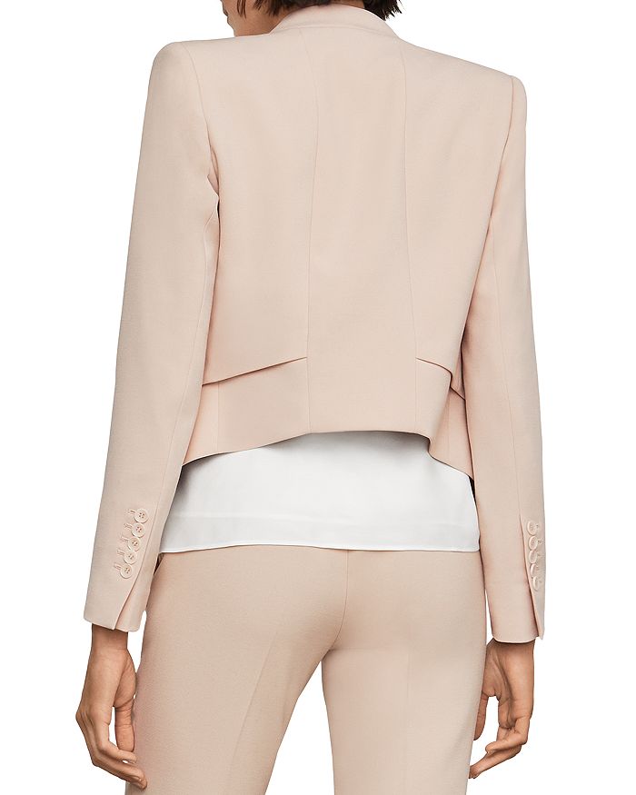 Bcbgmaxazria Lloyd Asymmetrical Open-front Blazer In Bare Pink