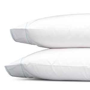 Matouk Ansonia Percale Sheets & Pillowcase Set Collection In Ocean Blue