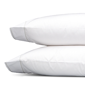 Matouk Ansonia Percale King Pillowcase, Pair In Sterling Silver