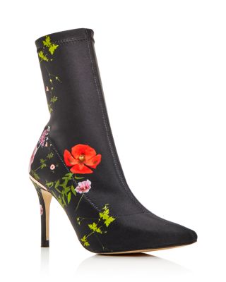 Elzbet Floral High-heel Booties 