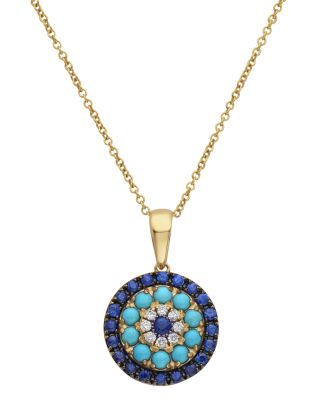 turquoise and sapphire necklace