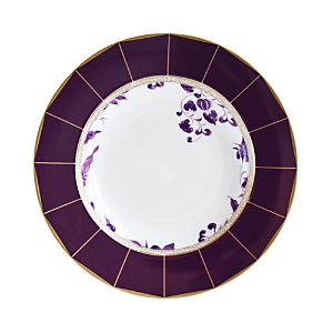 Bernardaud Prunus Rim Soup Bowl In Purple