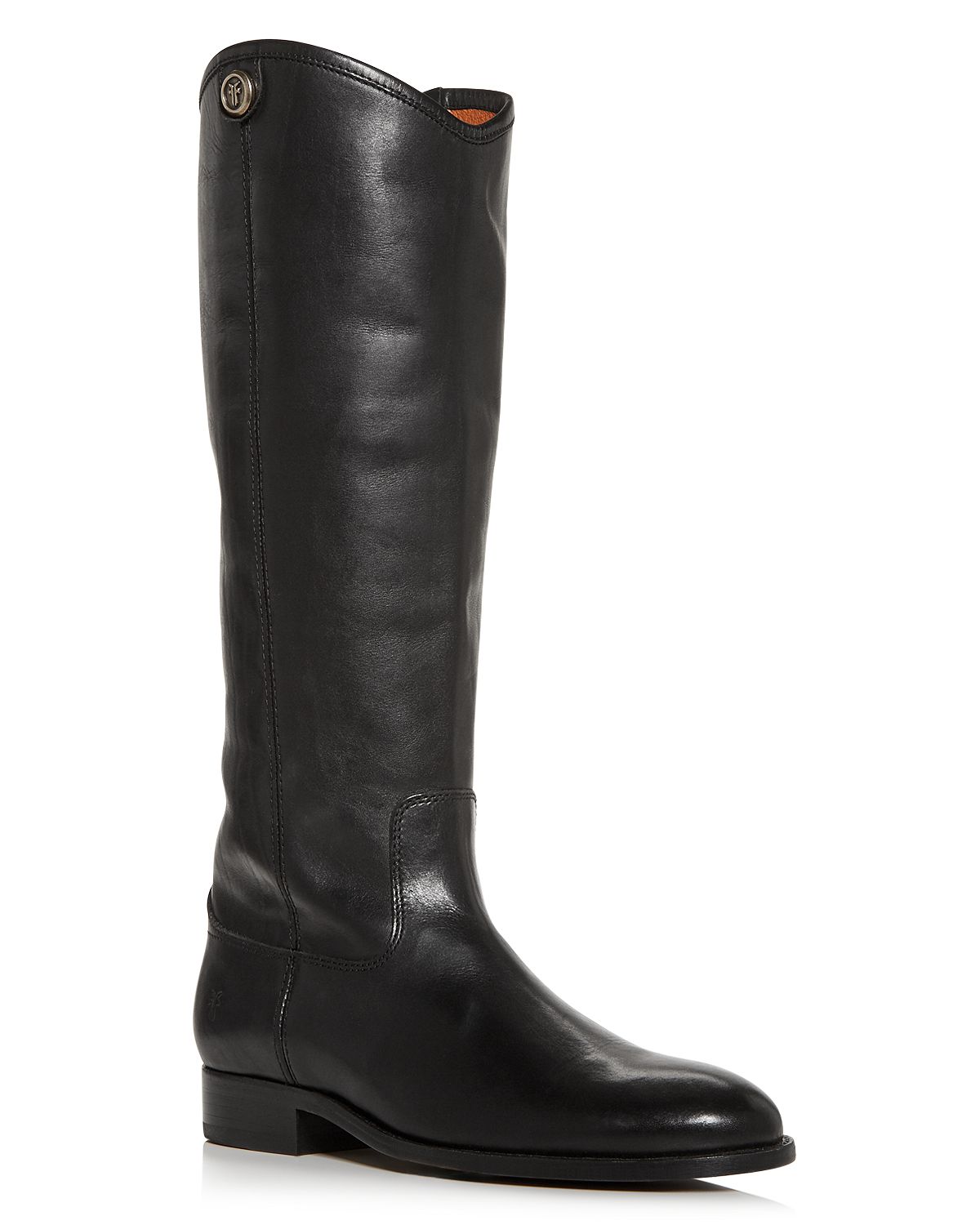 Photo 1 of Frye Melissa Button 2 Equestrian-Inspired Tall Boots for Women Made from Hard-Wearing Vintage Leather with Antique Silver Hardware and Leather Outsole – 15 ½” Shaft Height, Black, 6.5