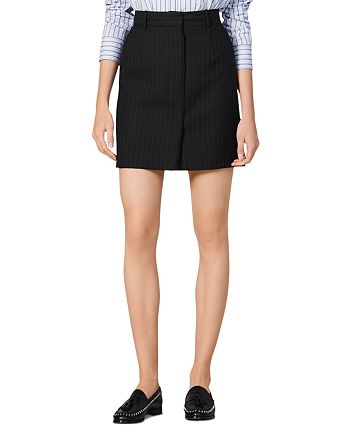 Sandro Dana Pinstripe Mini Skirt | Bloomingdale's