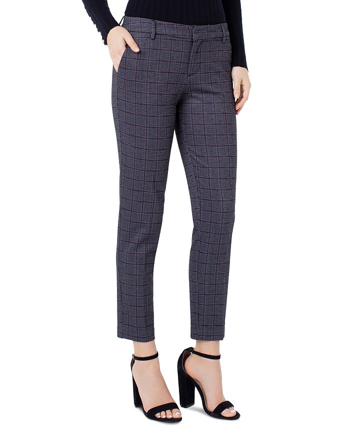 LIVERPOOL LOS ANGELES KELSEY PLAID KNIT trousers,LM5084S08