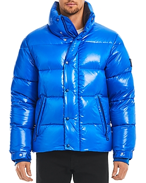 Sam Vail Quilted Puffer Jacket In Light Royal