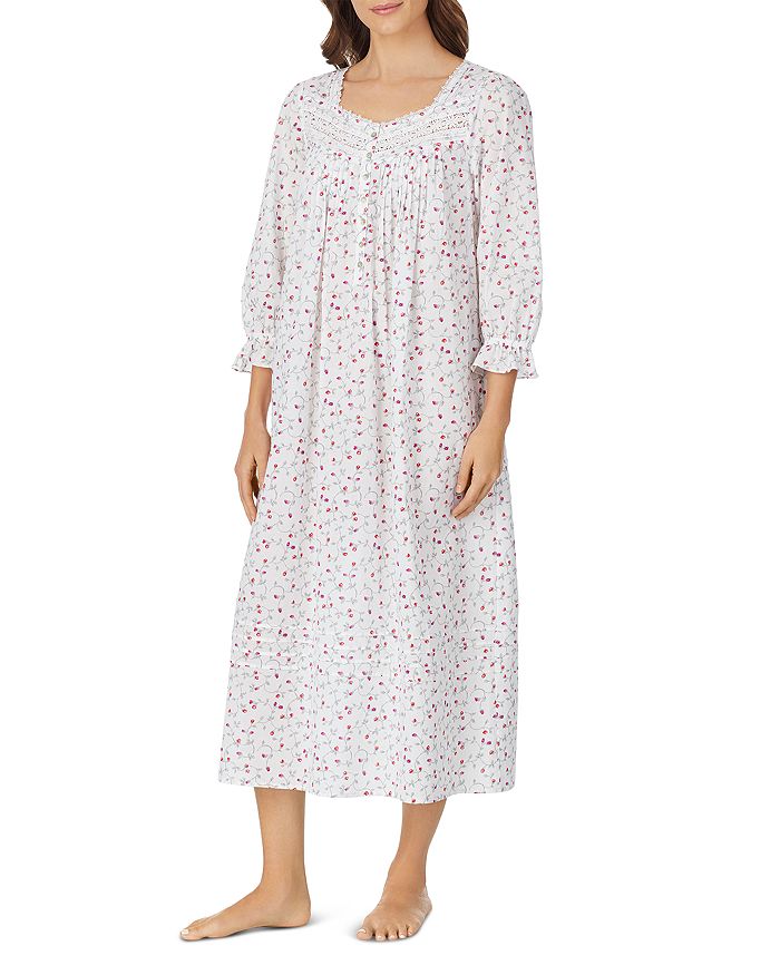 Eileen West Floral Long Nightgown | Bloomingdale's