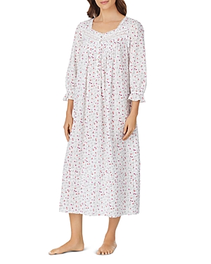 EILEEN WEST FLORAL LONG NIGHTGOWN,E5520031