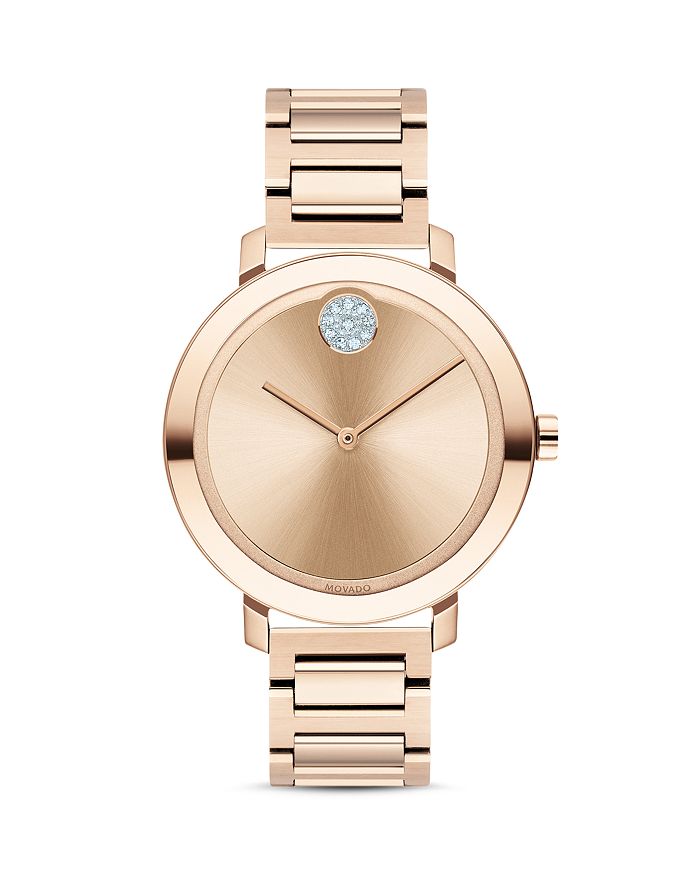 Movado Bold Evolution Watch, 34mm In Rose Gold