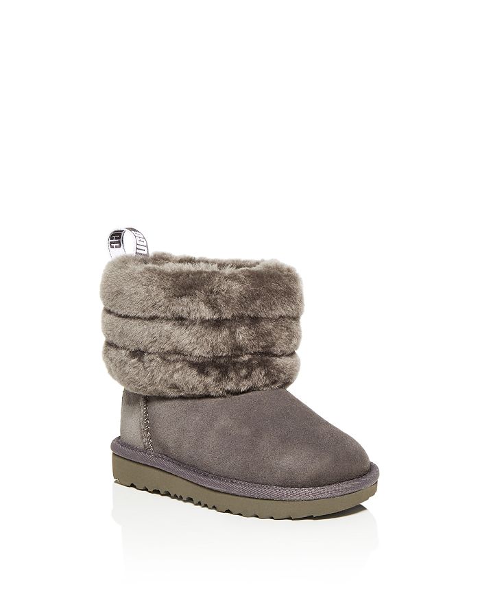 UGG GIRLS' FLUFF MINI QUILTED SHEARLING BOOT - WALKER, TODDLER,1103612T