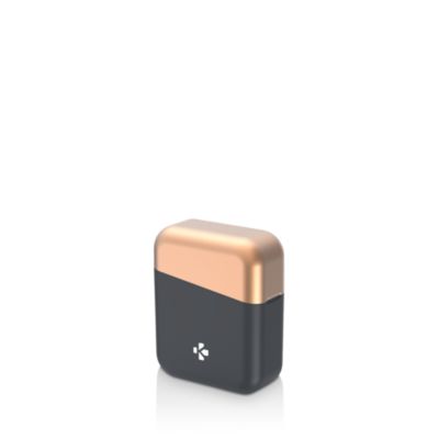 black and gold wireless earbuds