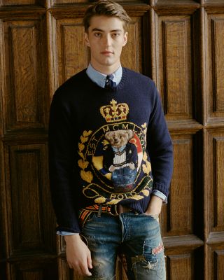 Polo Ralph Lauren Crest Bear Sweater Bloomingdale's