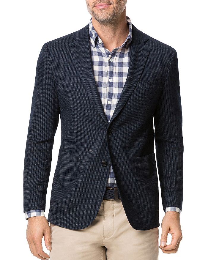 Rodd & Gunn Haldon Regular Fit Stretch Wool & Cotton Sport Coat In Midnight