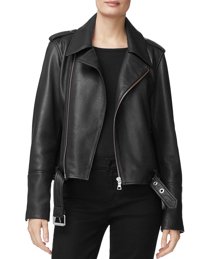 J Brand Maysen Leather Moto Jacket | Bloomingdale's