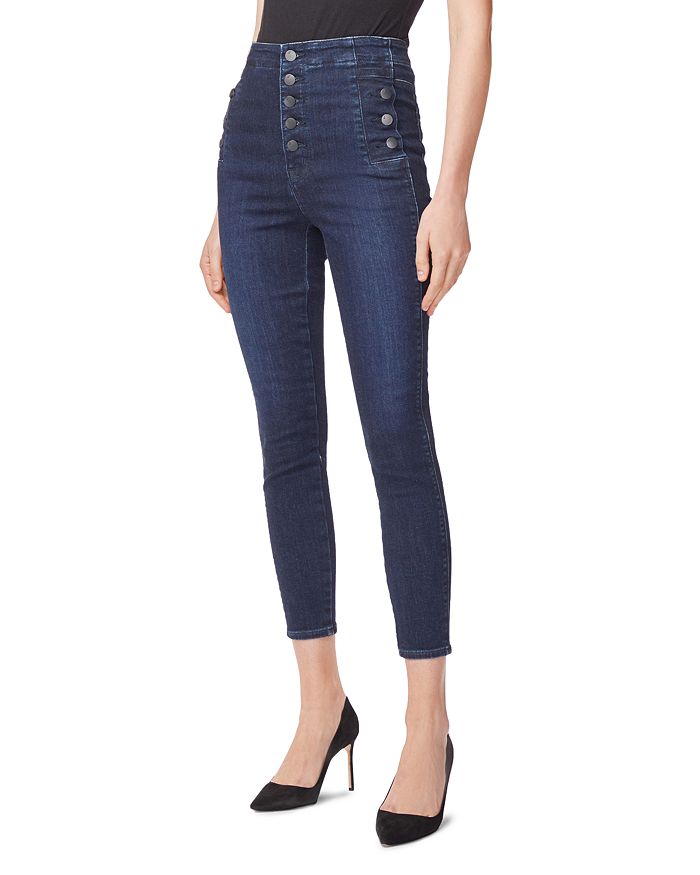 J Brand Natasha Sky High Cropped Skinny Jeans in Reality | Bloomingdale's